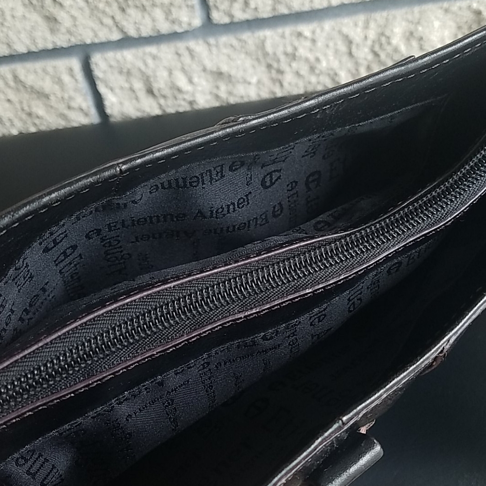Vintage Etienne Aigner Leather Shoulder Bag - Picture 6 of 15